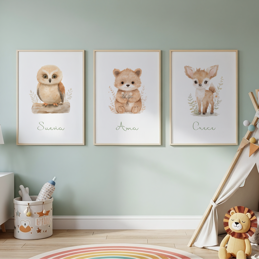 Sueña Ama Crece - Láminas imprimibles (set de 3)