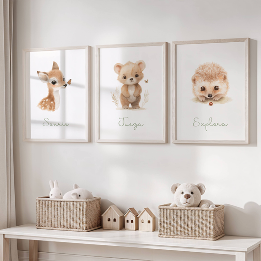 Sonrie Juega Explora - Láminas imprimibles (set de 3)