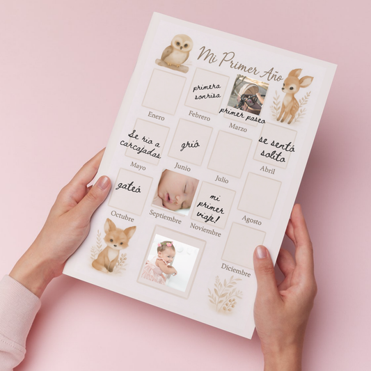 Calendario ¨Mi Primer Año¨ - Imprimible