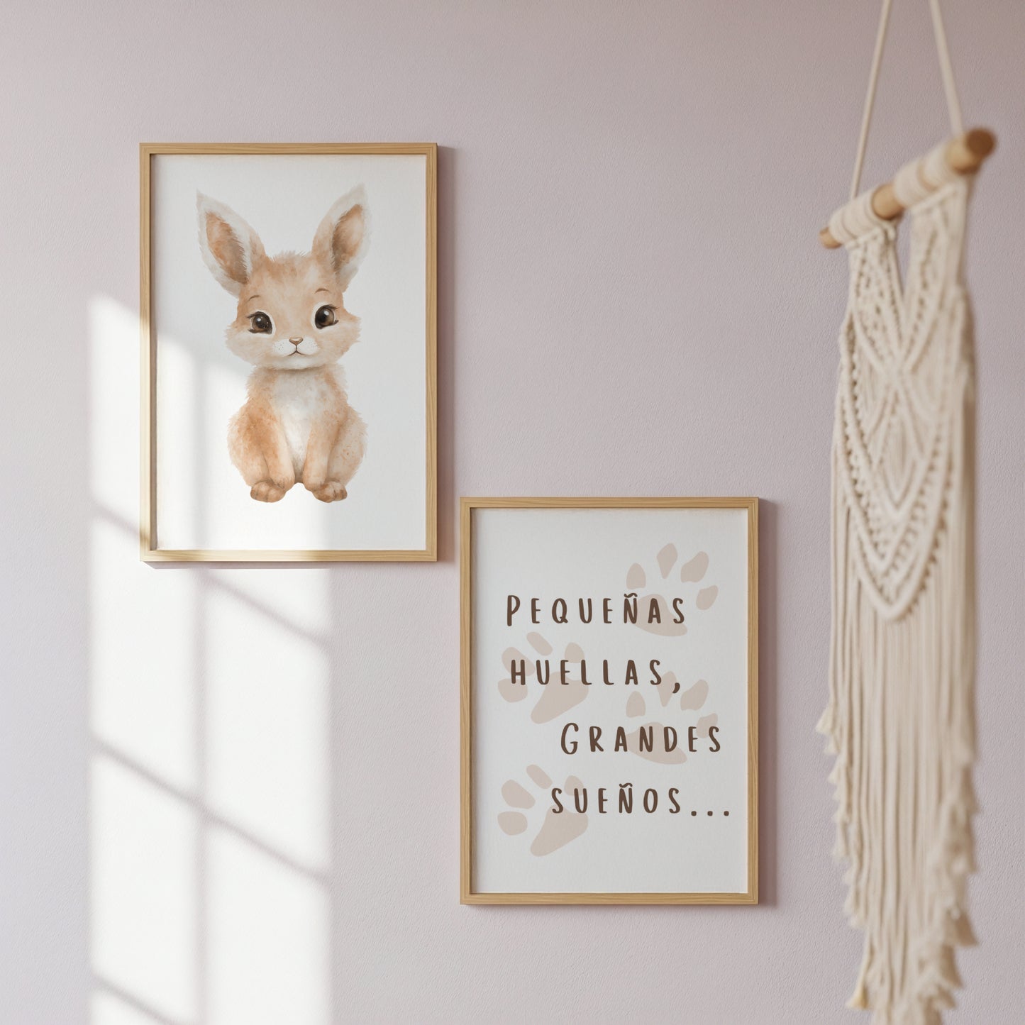 Dúo Pequeñas Huellas- Arte digital imprimible (set de 2)