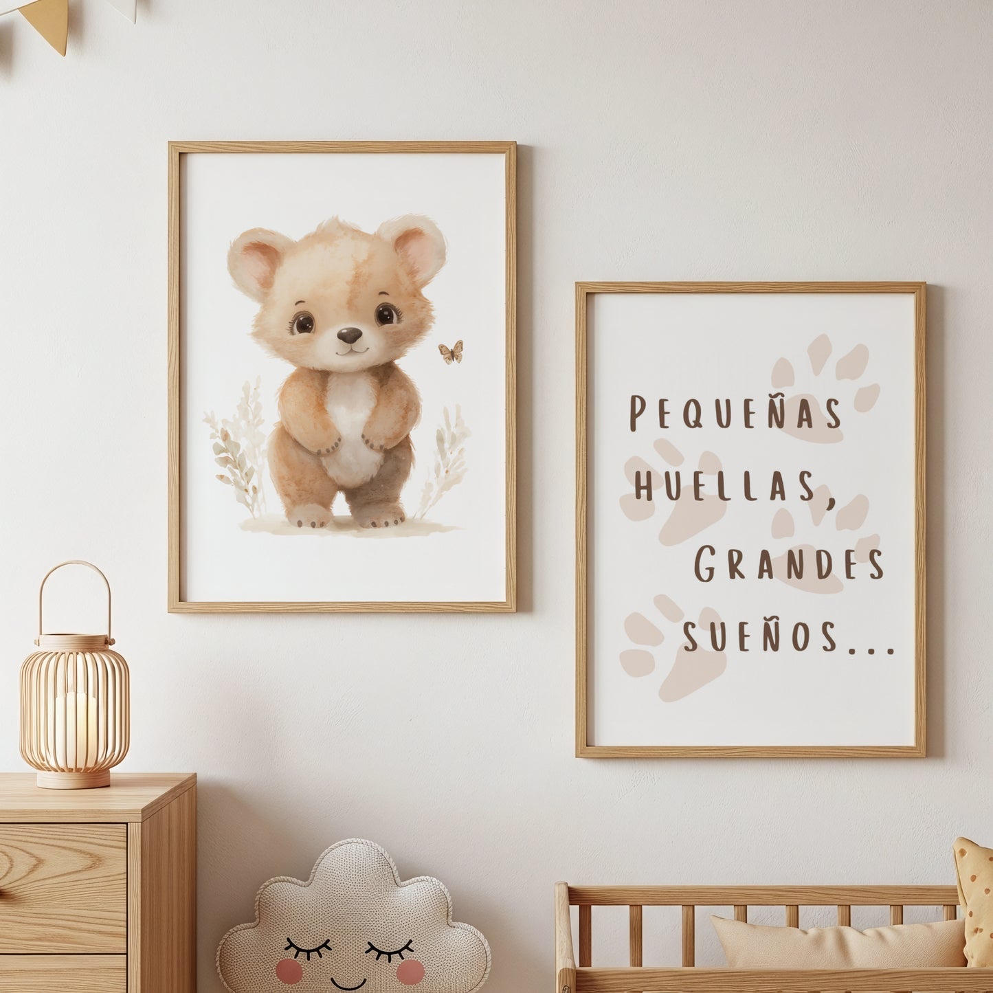 Dúo Pequeñas Huellas- Arte digital imprimible (set de 2)