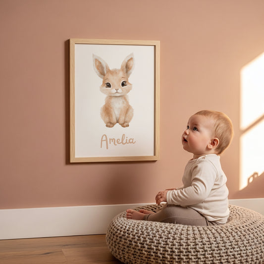 Lámina personalizada ¨Animalitos del Bosque¨ - Arte digital imprimible