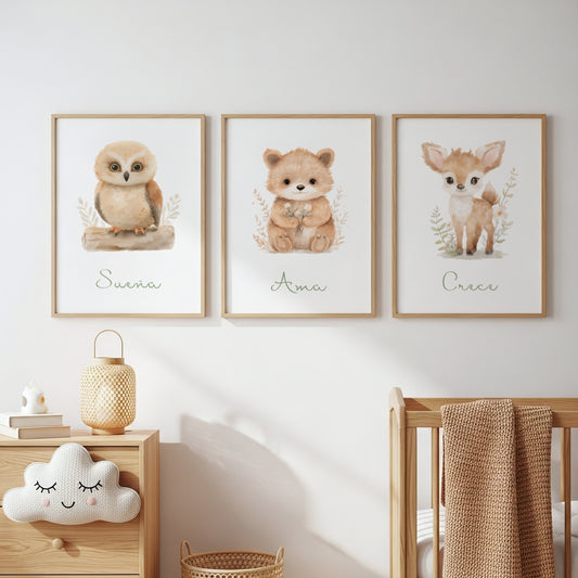 Sueña Ama Crece - Láminas imprimibles (set de 3)