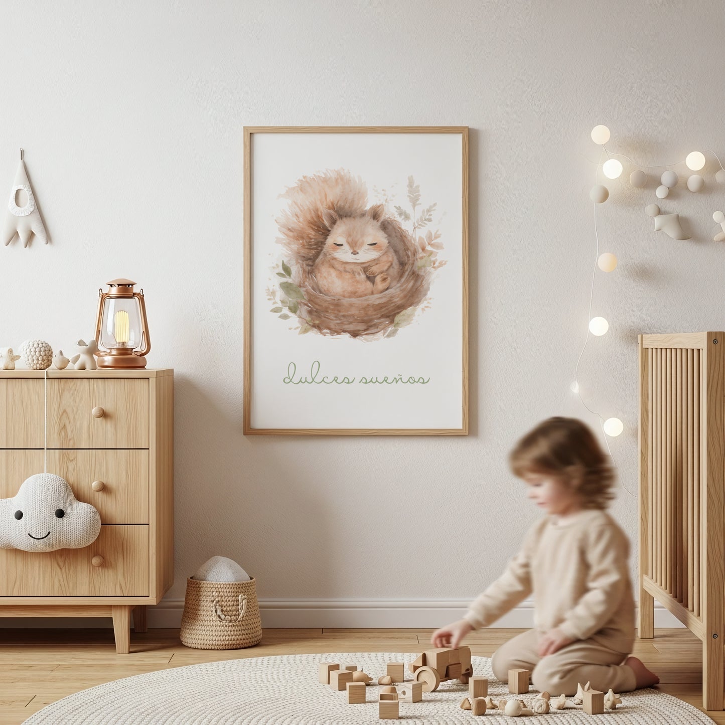 Lámina Dulces Sueños - Arte digital imprimible