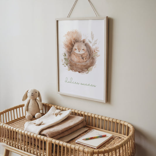 Lámina Dulces Sueños - Arte digital imprimible