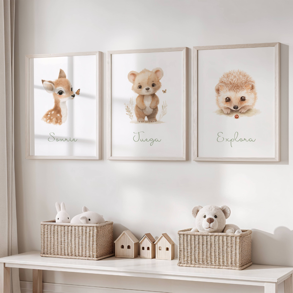 Sonrie Juega Explora - Láminas imprimibles (set de 3)