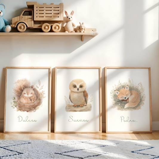 Láminas personalizadas ¨Dulces Sueños¨ - Arte digital imprimible