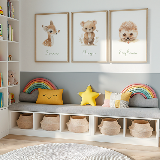 Sonrie Juega Explora - Láminas imprimibles (set de 3)