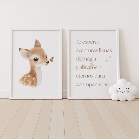 Dúo ¨Bosque Mágico¨ - Arte digital imprimible (set de 2)