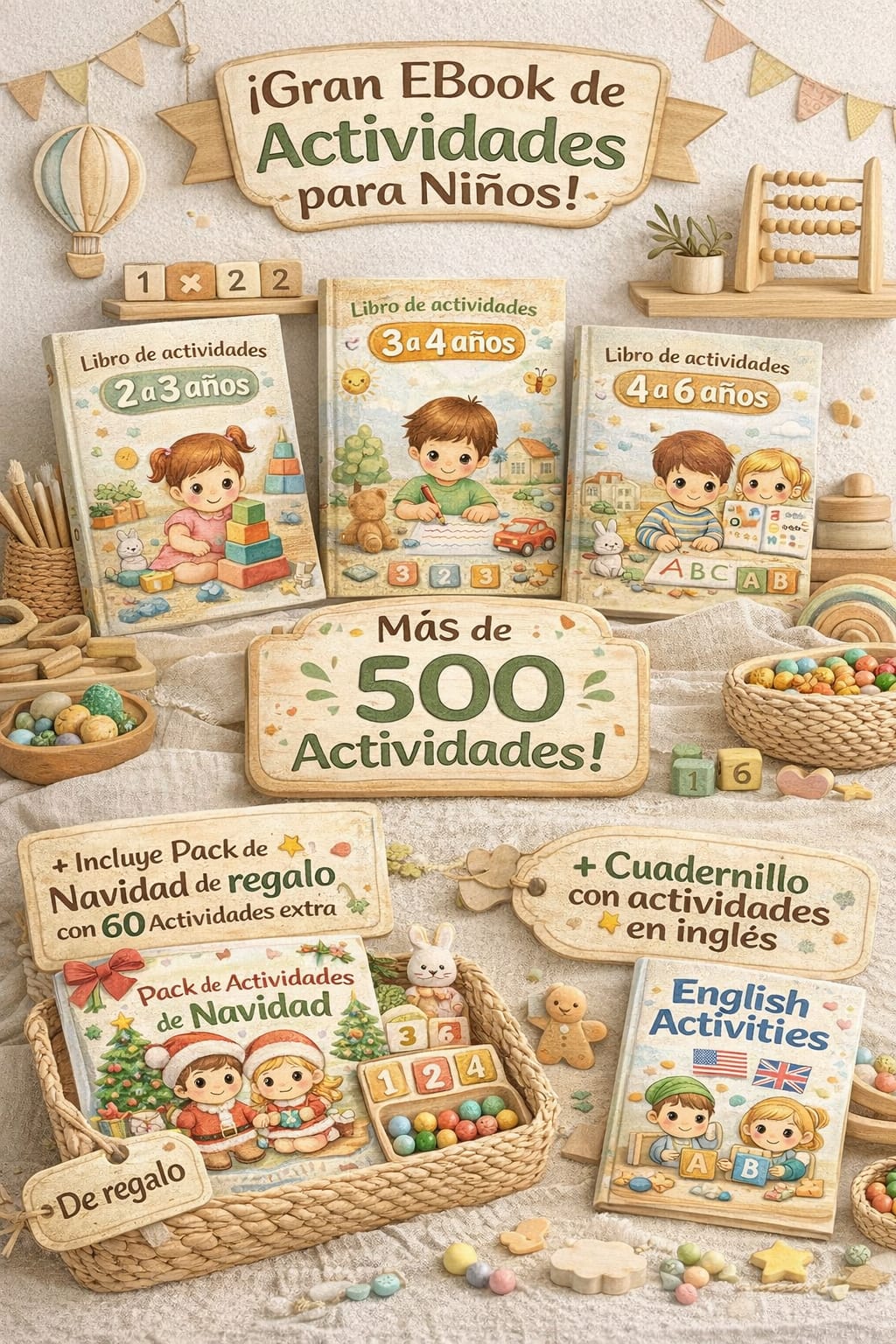 Libros de actividades · 2 a 6 años